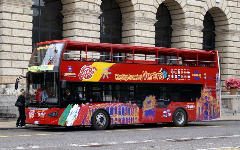 Hop-on/hop-off bus from City Sightseeing in Verona