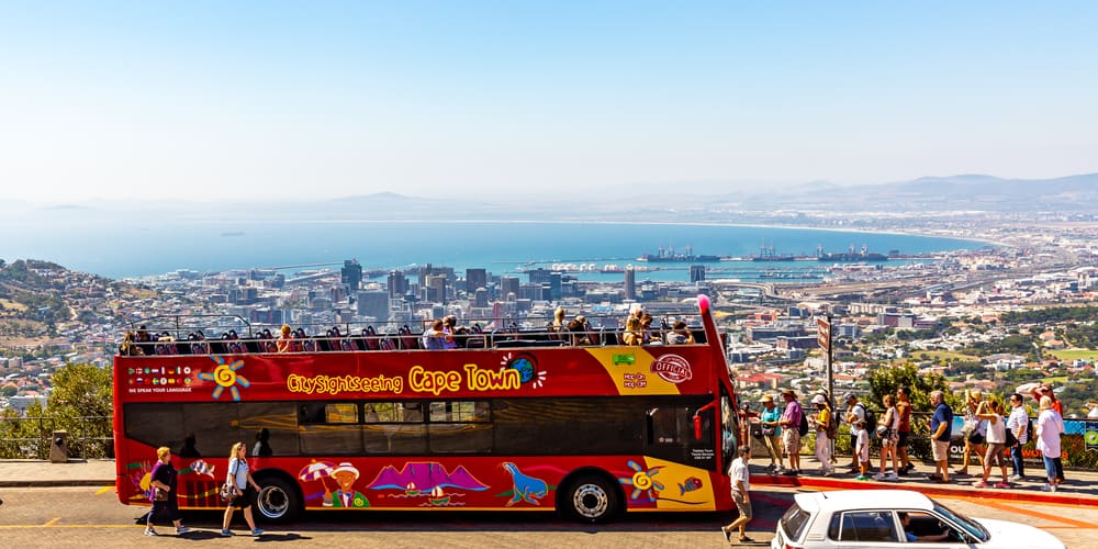 Hop-on/hop-off bus in Kaapstad